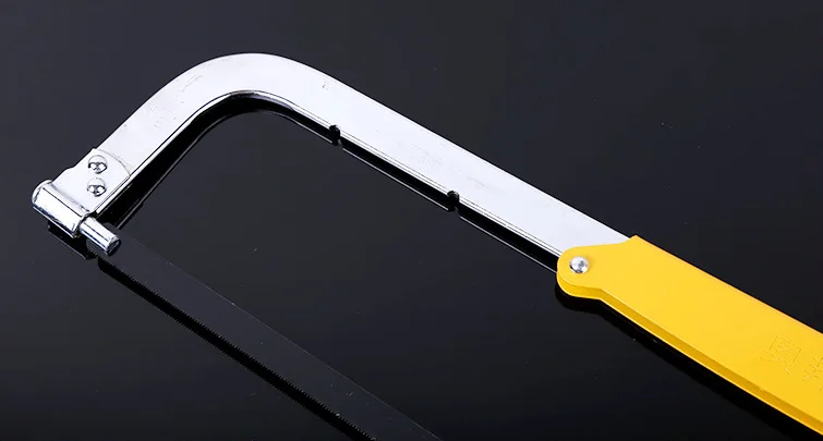 color painted Adjustable Hacksaw Frame with Blade