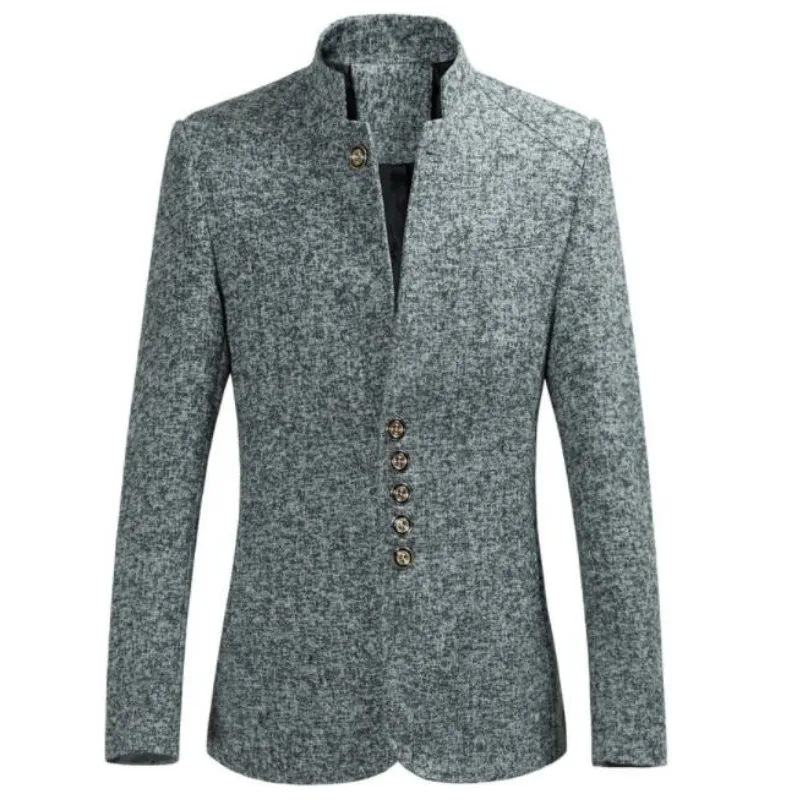 In stock M-6XL Plus Size Fashion Winter Jacket Mens Slim Fit Casual Blazer Men Suit Thick Warm Stand Collar Single Button EA056, N/a 
In stock M-6XL Plus Size Fashion Winter Jacket Mens Slim Fit Casual Blazer Men Suit Thick Warm Stand Collar Single Button EA056, N/a
