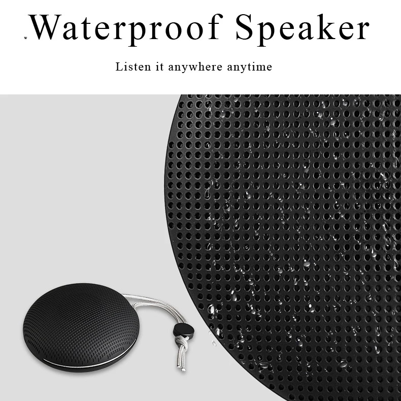Factory Price F5 Round Mini BT5.0 Bluetooth Speaker Bass With Handsfree Wireless Portable Bluetooth Speaker - ANKUX.COM