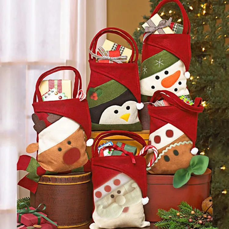 wholesale halloween treat candy bag christmas wine gift bags