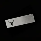 High Quality Brushed Stainless Steel Name Badge Holder Decorative Professional Custom Logo Metal Name Badge Pin