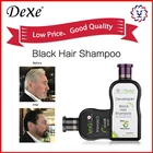 herbal black hair shampoo korea indian free hair dye without chemicals samples of Hot top sale Dexe 2016 OEM ODM