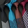 Mens Skinny Ties Luxury Floral Plaid Neckties Slim Tie Classic Business Wedding Tie For Men