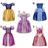 2019 halloween party Kids Girls Fairytale Dress Up Disfraz de princesa Belle Cinderella Aurora Rapunzel Princess Costume dress