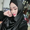 2019 new product soft cotton elastic solid color slipper shawl hijab wrap