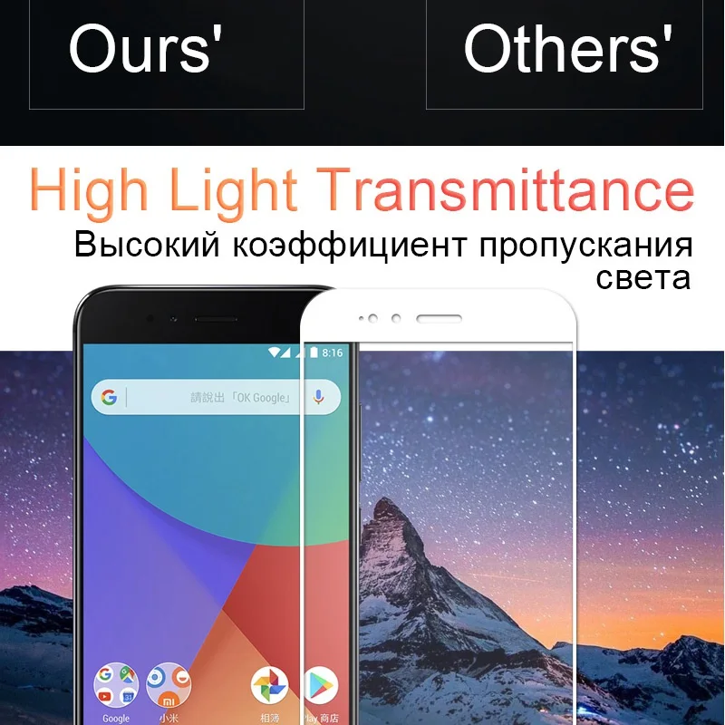 Tomkas Tempered Glass For Xiaomi mi A1 5X Screen Protector Full Cover Screen Protection Film For Xiaomi mi A1 5X Glass           (5)