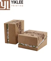 wholesale custom print cardboard kraft paper gift box for tea