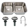 kitchen and bathroom hot sale stainless steel double sink