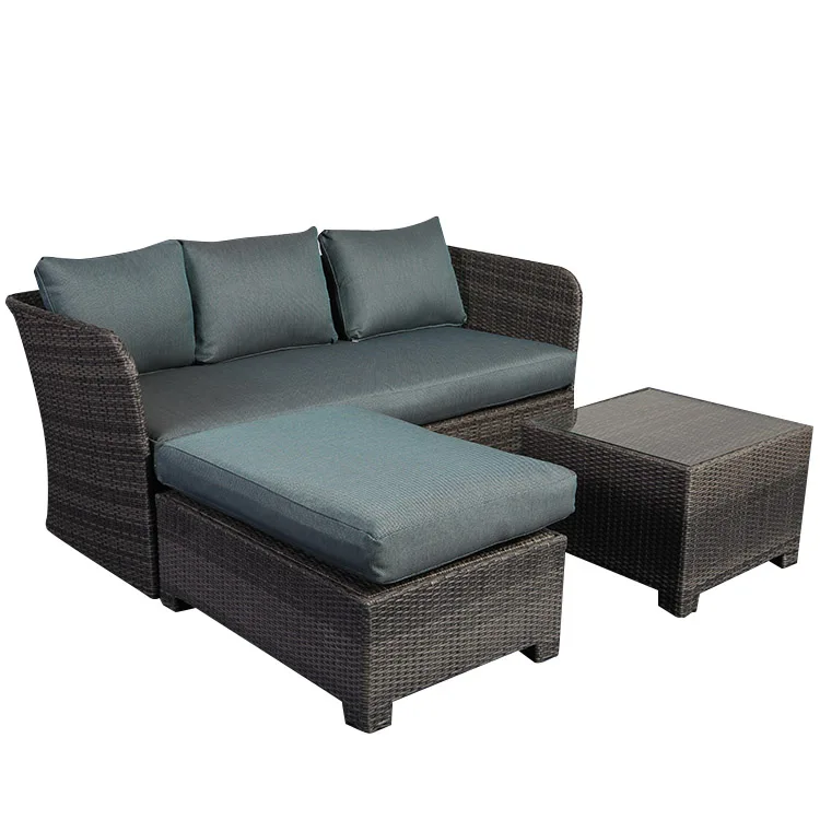 Balcony L Shaped Sets Rattan Semi Circle Used Outdoor Furniture L