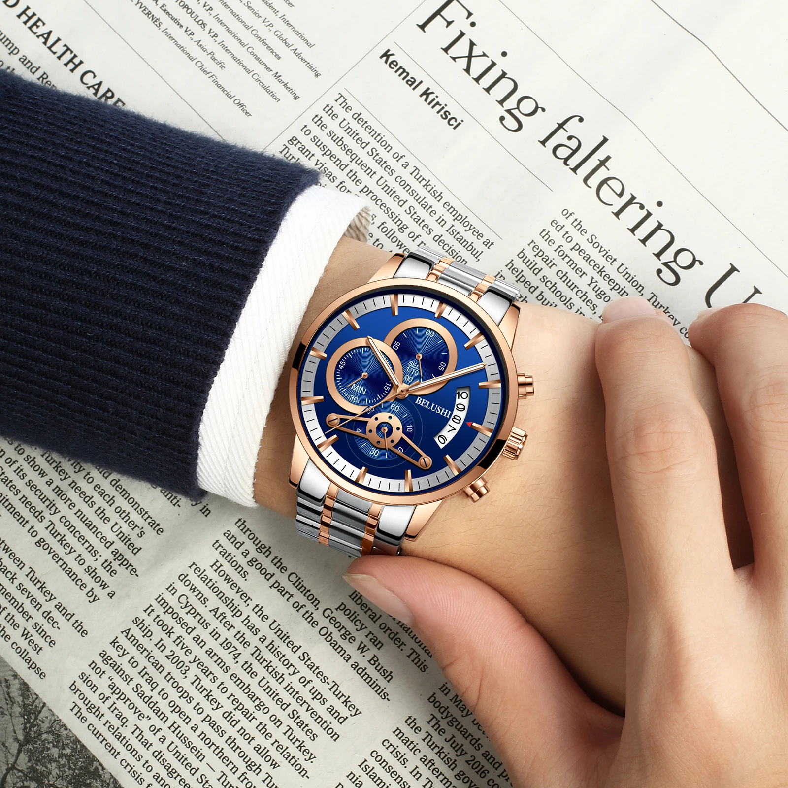 High End Stainless Steel Rollex Watch Automatic Watches, Custom Logo Rollex Watch Men For Sale, Black
High End Stainless Steel Rollex Watch Automatic Watches, Custom Logo Rollex Watch Men For Sale, Black