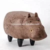 Hot selling in Japan hippo animal stool, hippo ottoman, footstool animal-shaped ottoman shoe fitting stool with good price
