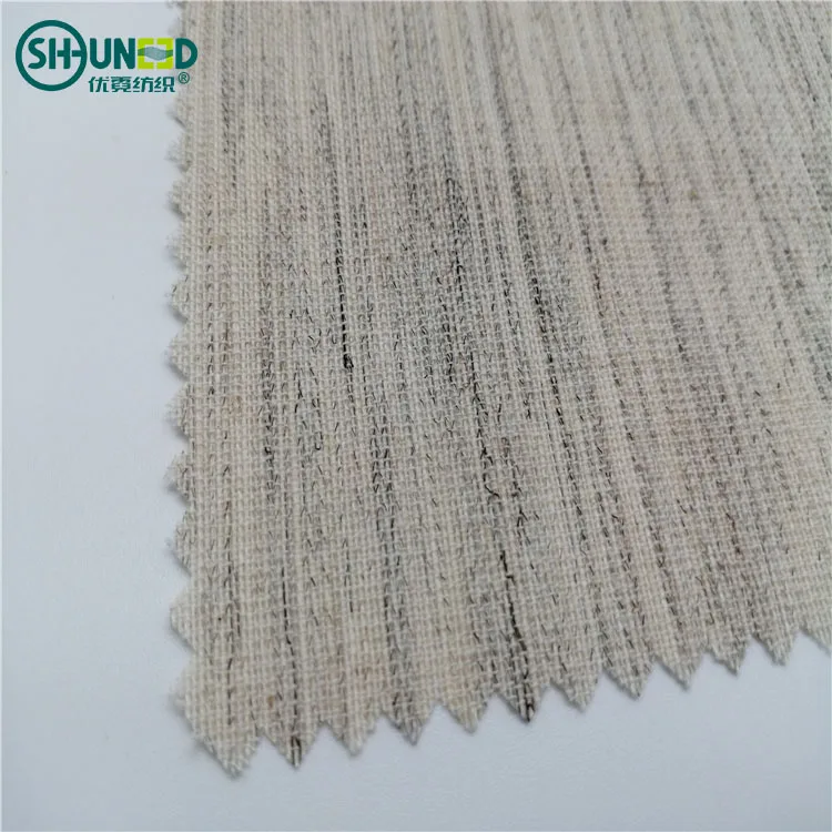 Best Price H999 160gsm Horse Hair Woven Interlinings For Men Hair Interlining for Men's Suit Fabric for Suit