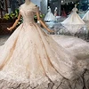 HTL154 luxury material wedding dress 2019 new international fashion design spacial sweetheart handmade bride dress wedding gown