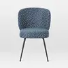 Button Tufted Upholstered Dining Chairs With Arms