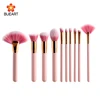 Hot selling 10Pcs Professional pink handle powder brush ,eyeshadow brush ,foundation brush make up brushes