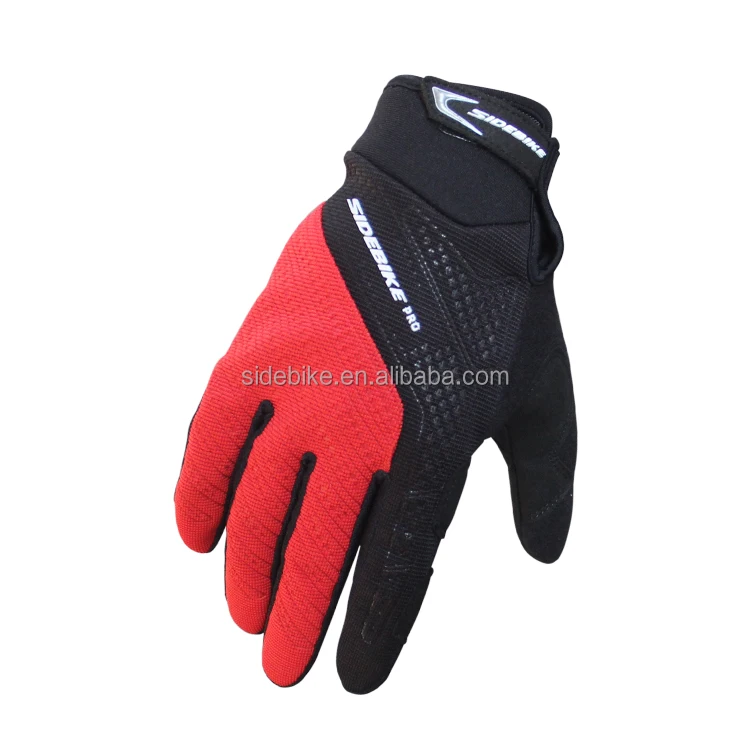 Colored man full finger winter custom pro biker riding cycling mtb gloves