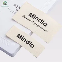 Customized design One color print natural offwhite cotton garment labels/clothing tags/silk screen printed cotton label tags
Customized design One color print natural offwhite cotton garment labels/clothing tags/silk screen printed cotton label tags