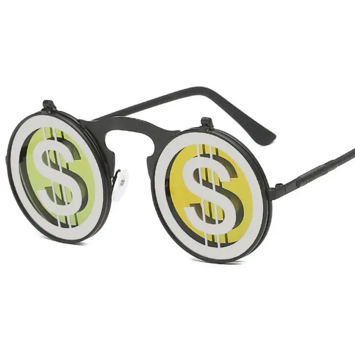 Wiipu Retro Steampunk Sunglasses Men Women Cool Funny Flip Punk Round Sun Glasses Google New Vintage Eyewear
Wiipu Retro Steampunk Sunglasses Men Women Cool Funny Flip Punk Round Sun Glasses Google New Vintage Eyewear