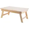 Pine Wood Foldable Bed Table Serving Dining Or Kitchen for Breakfast and Snacks Lap Knee with Handles
