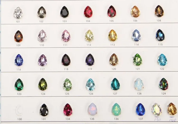 1fancy rhinestones color cards