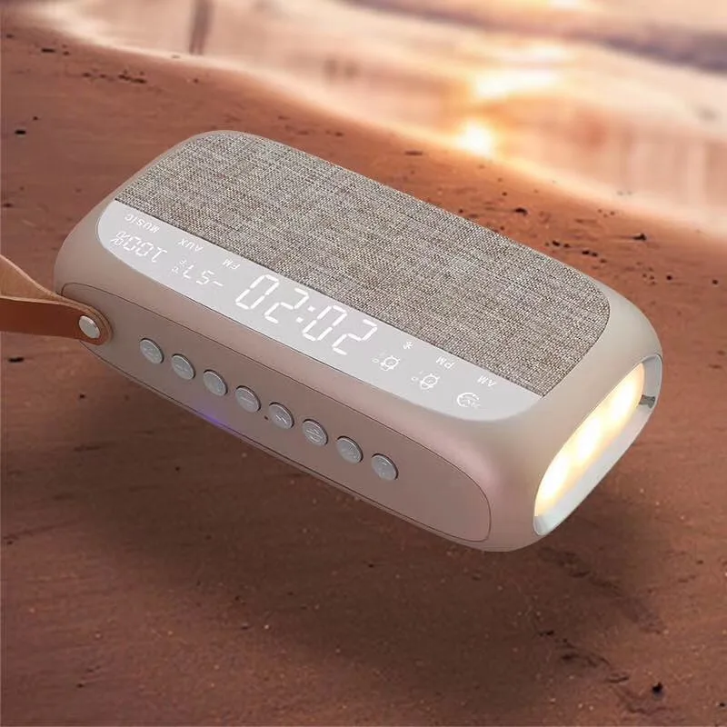 HY-28 mini alarm clock bluetooth speaker with led light - ANKUX.COM