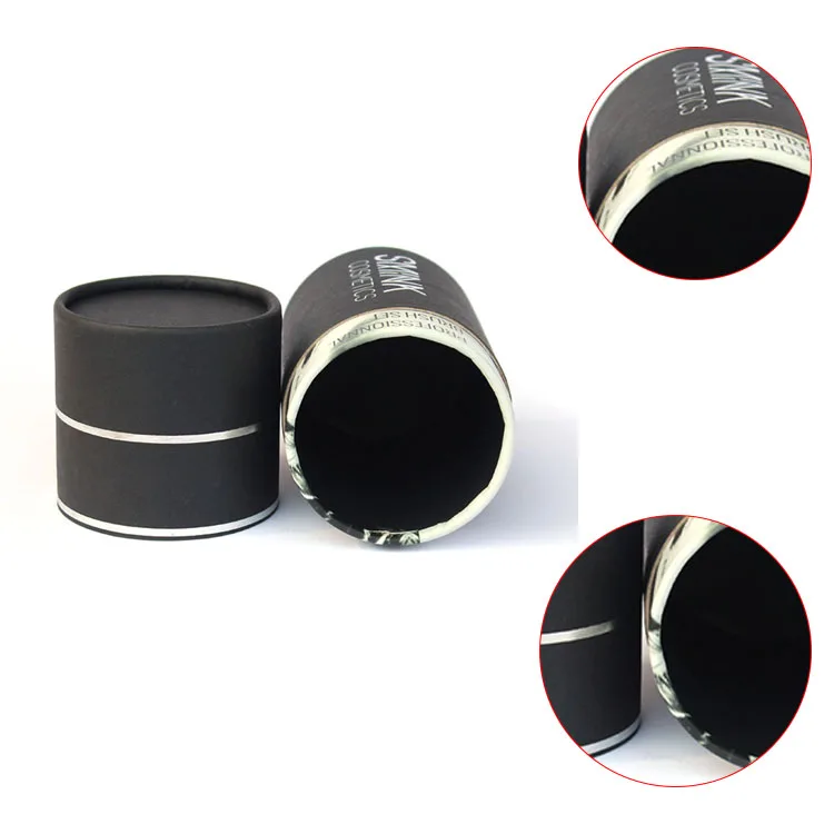 Custom black paper cardboard tubes candle paper tube packaging
