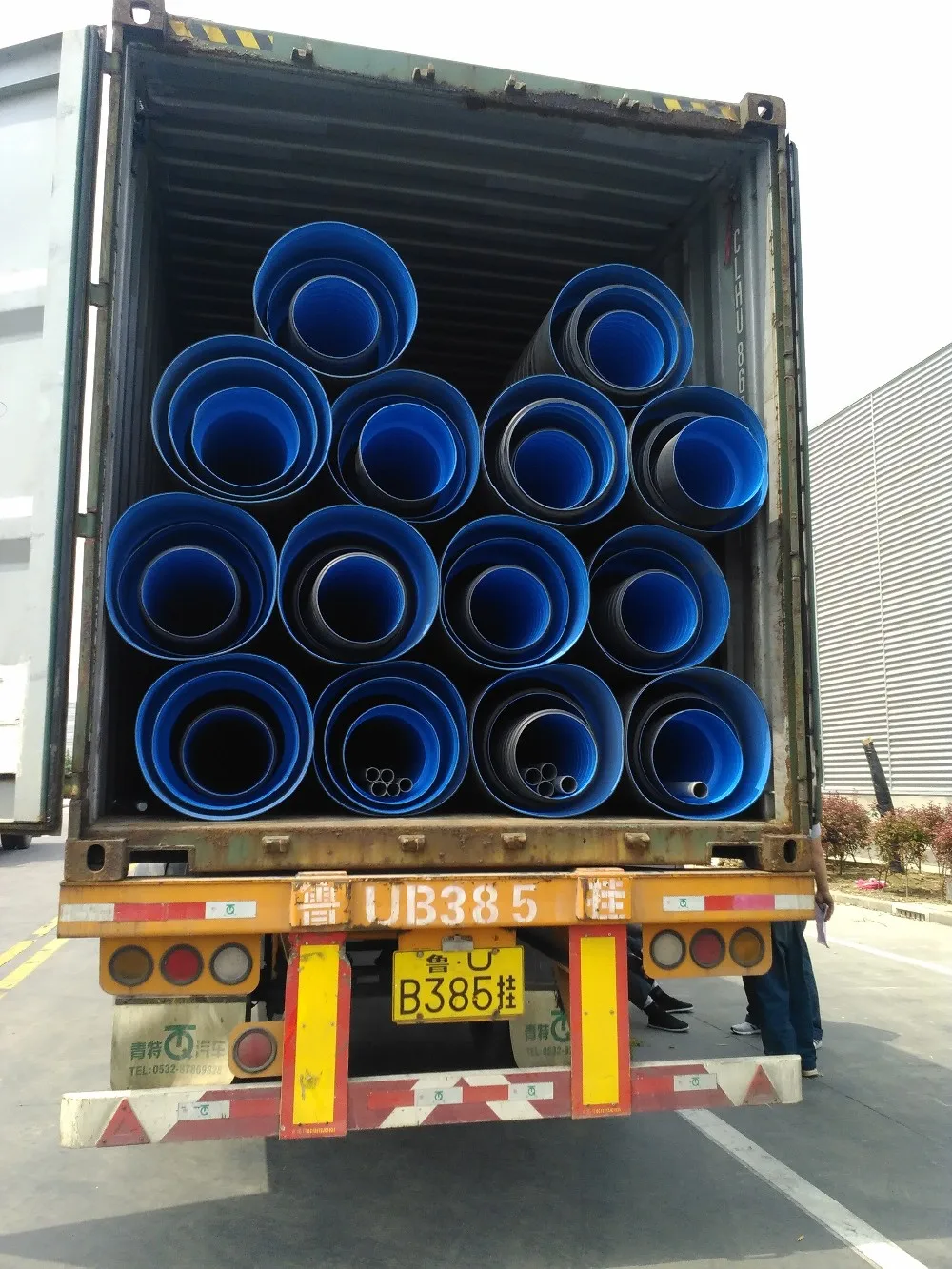 large diameter plastic corrugated culvert HDPE drainage pipe