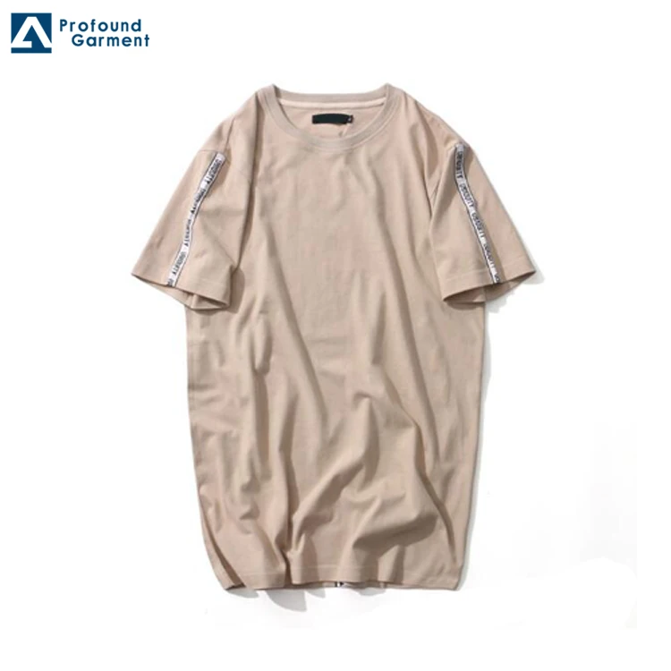 Wholesale China T Shirt Factory Stylish New Design Loose Fit Trend Plain Cotton Sleeve back Line Print Men's T-shirts, Khaki;green
Wholesale China T Shirt Factory Stylish New Design Loose Fit Trend Plain Cotton Sleeve back Line Print Men's T-shirts, Khaki;green