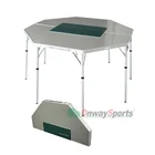 OnwaySports Height Adjustable Foldable Aluminum Barbecue Table to Hold Grill Stove for Outdoor Camping BBQ