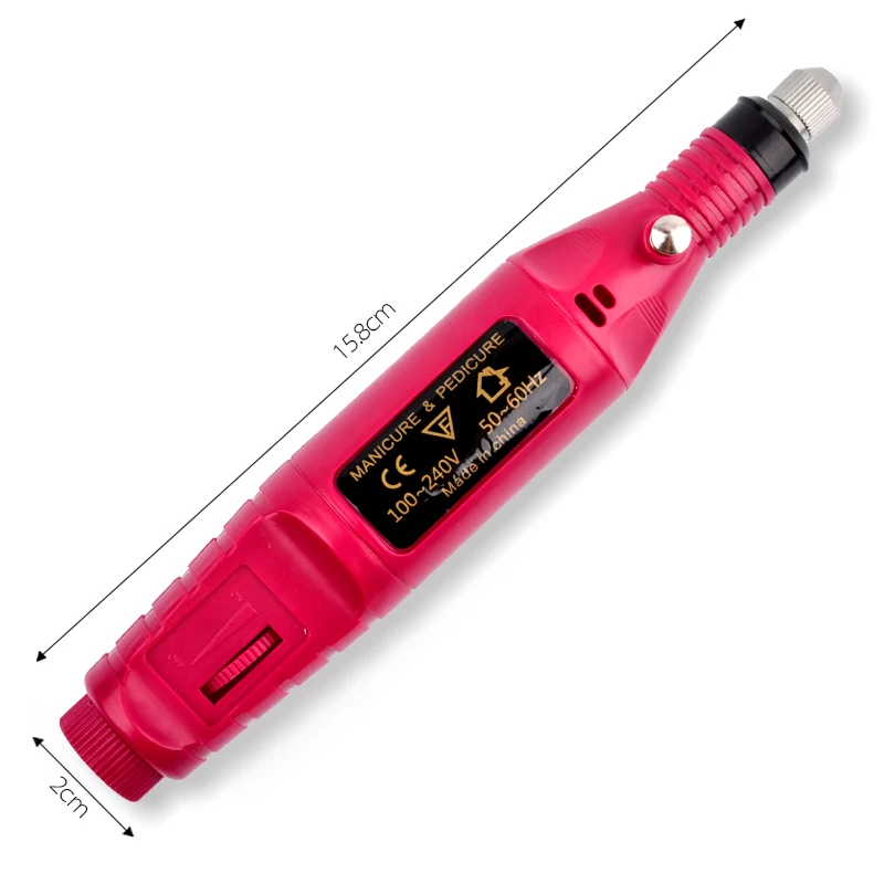 2 Color Manicure Nail Drill Machine Pen Accessories Kit 6 Bits Sanding Nail Stying Tools LY027, Blue and rose
2 Color Manicure Nail Drill Machine Pen Accessories Kit 6 Bits Sanding Nail Stying Tools LY027, Blue and rose