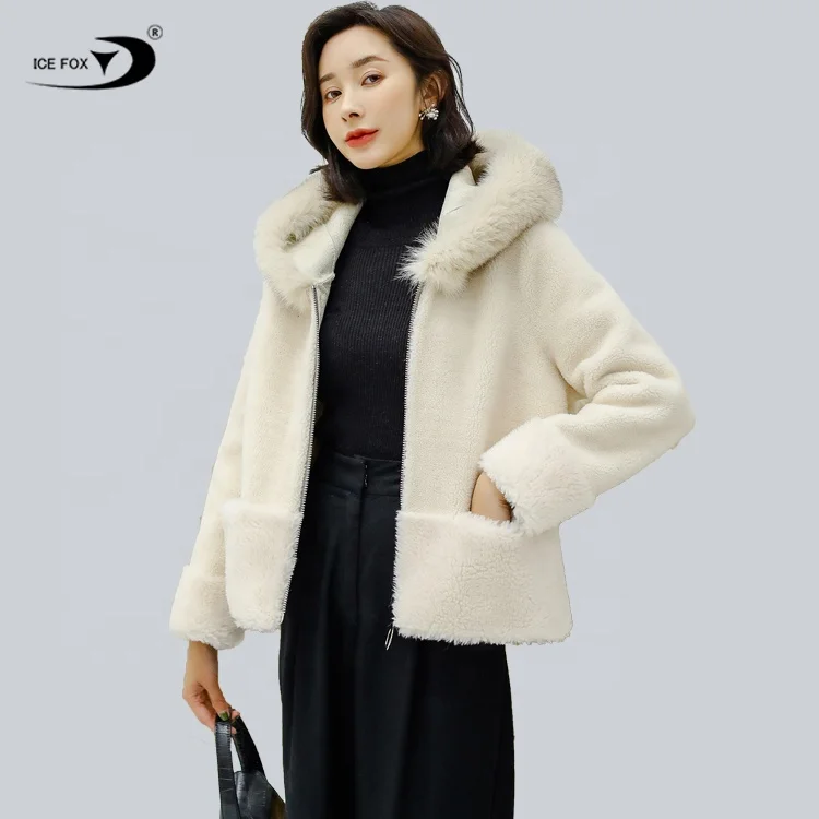 Woman Wool Coat Real Fashion 2019 New High Quality Fox Fur Jacket 
Woman Wool Coat Real Fashion 2019 New High Quality Fox Fur Jacket