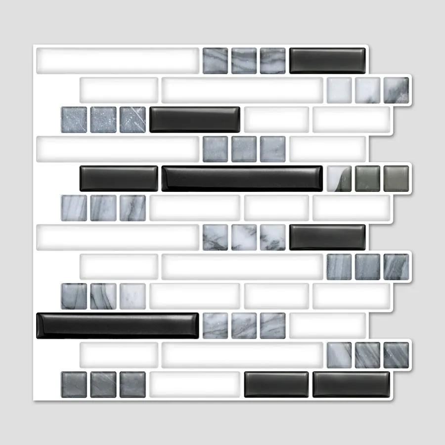 Kitchen Mosaic Plastic Wall Tiles Peel And Stick Tiles Buy