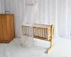 New born baby swing crib wooden cot infant cradle with good quality