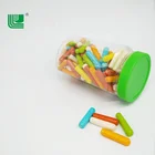 Colorful daily chewing gum assorted bubble gum with jar
