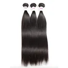 Wholesale Natural Color Real Brazilian Silky Straight Wave Human Hair Extension For Black Women