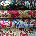 flowers printing pattern pu synthetic leather