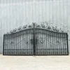 Hot galvanized forged iron garden gate design