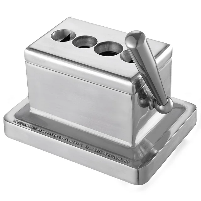 jiaren cigarloong cigar cutter krupp stainless steel 4 hole