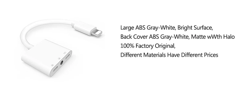 Qualit&eacute; d'origine Double Lumi&egrave;re Ning Jack &Agrave; 3.5 Mm Adaptateur Usb Pour C&acirc;ble Iphone - ANKUX.COM