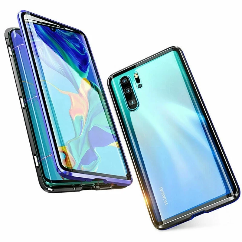 360 Full Cover Front and Back With Radian Double Glass Magnetic Phone Case for Huawei P20 Pro P30 Pro Mate 20 Pro, Various
360 Full Cover Front and Back With Radian Double Glass Magnetic Phone Case for Huawei P20 Pro P30 Pro Mate 20 Pro, Various