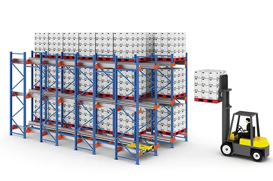 Selective Commercial Warehouse Use Packing Shelving Drive Through Racking