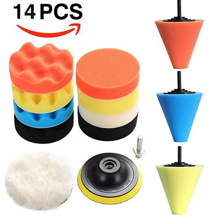 14pcs 3'' Polishing Kit Foam Drill Polishing Buffing Pads Cone Sponge Set for Car Body Wheels
14pcs 3'' Polishing Kit Foam Drill Polishing Buffing Pads Cone Sponge Set for Car Body Wheels