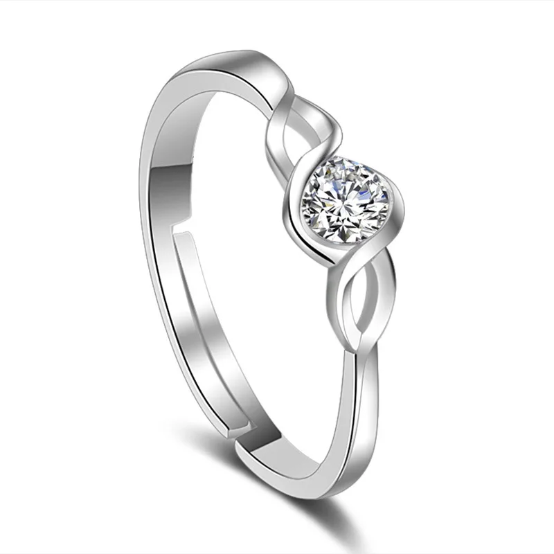Fashion Jewelry High Quality Classic Style Cheap Silver Ring Open Size for All Lady New Finger Diamond Ring
Fashion Jewelry High Quality Classic Style Cheap Silver Ring Open Size for All Lady New Finger Diamond Ring