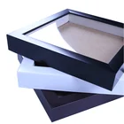 Customized 6/7/8/10/12/16/A3/A4 inch hollow stereo specimens frame, PS material 3D photo frame