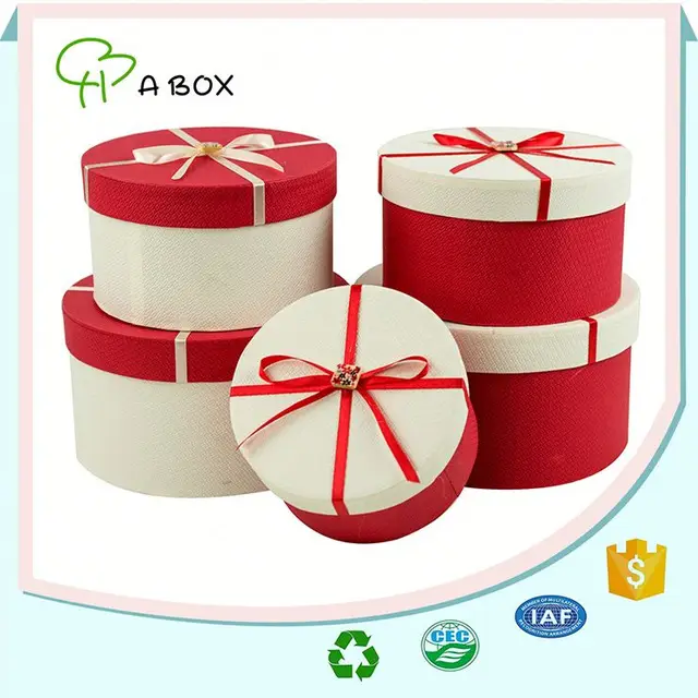 fashionable mini round carton paper gift boxes wholesale