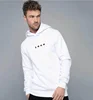 White mens slim fit gym wear pullover fitted gym hoodie blank no string custom plain white polyester cotton sport fleece hoodies