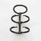 Metal Plated Black Nickel a5 3 Ring Binder Clip Paper File Folder