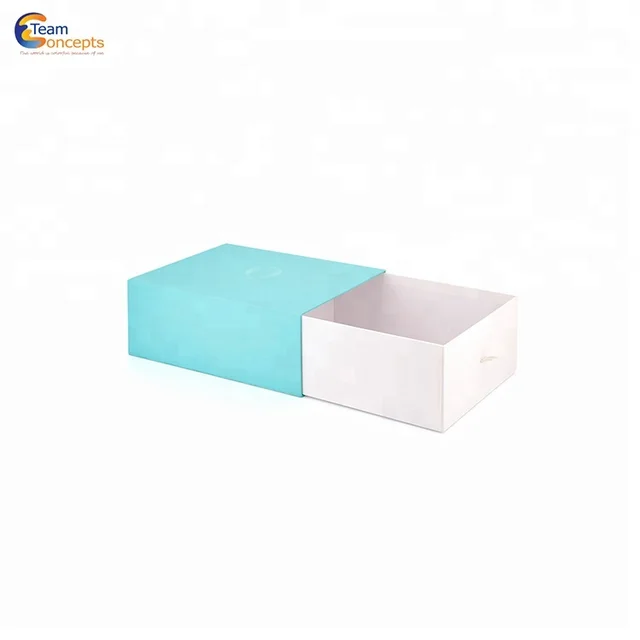 packaging cardboard matte black slide storage drawer box