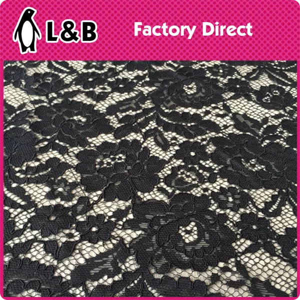 Colored Embroidered polyester Fabric Lace