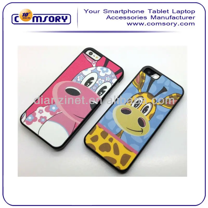 Cute Deer cartoon Hard Phone Case for iPhone 5 5G Paypal Acceptable